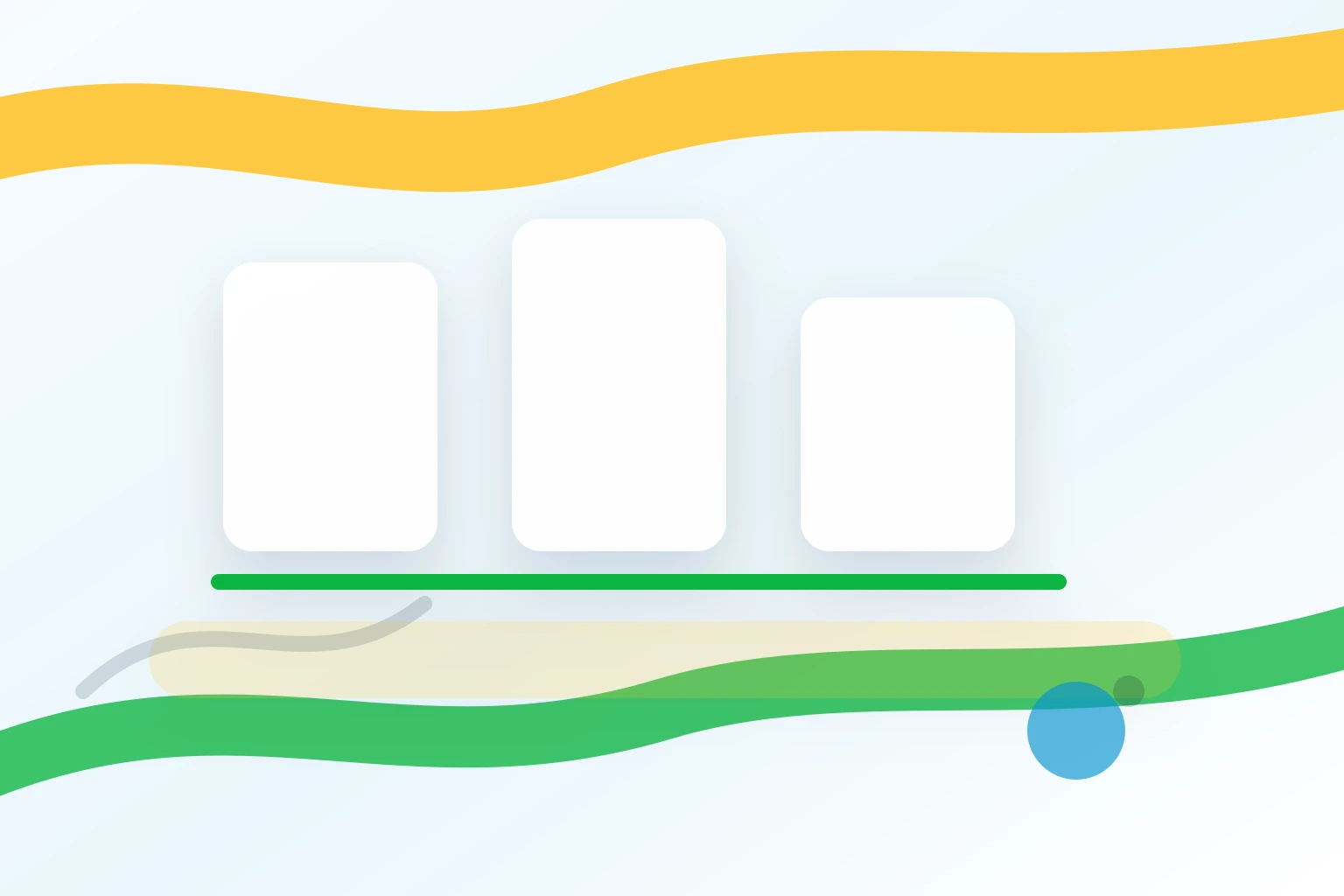 Commercial floor plan divided into coloured painting zones with paint tools nearby